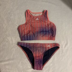 Adidas Pink and Purple Athletic Bikini